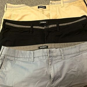 Trio of Express slim shorts NWOT